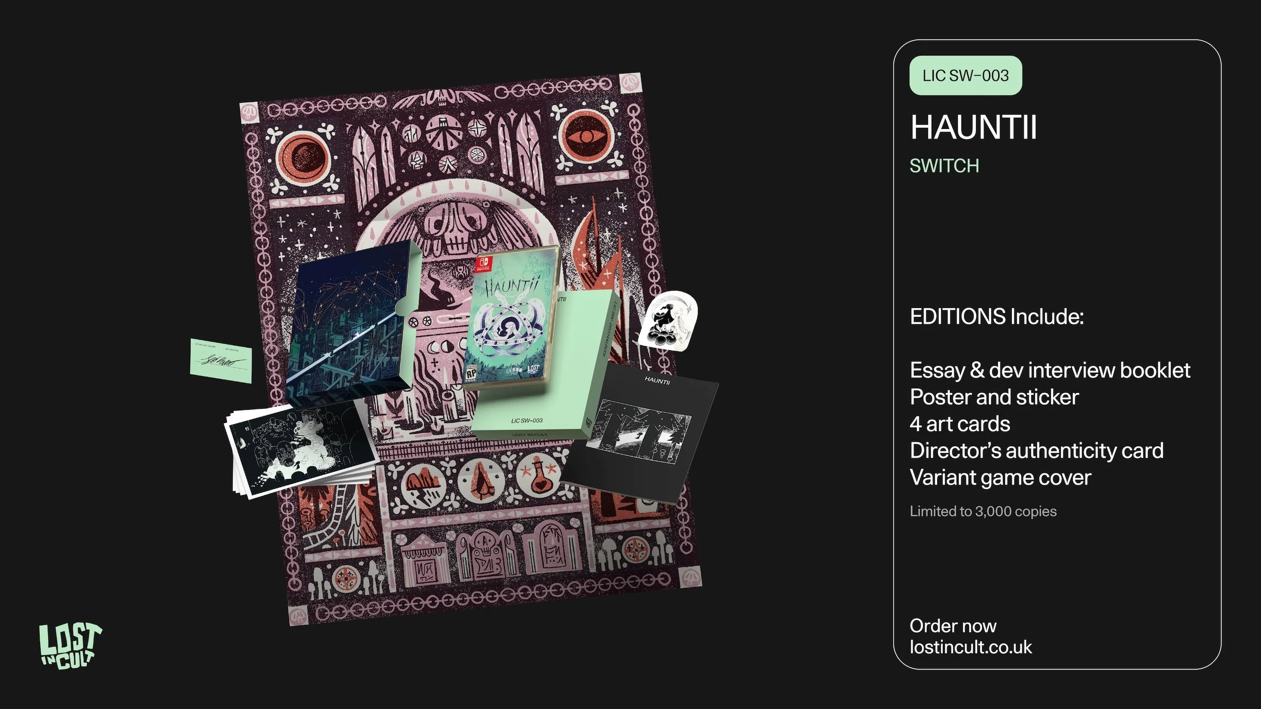 Hauntii EDITIONS with Lost In Cult — moonloop.games